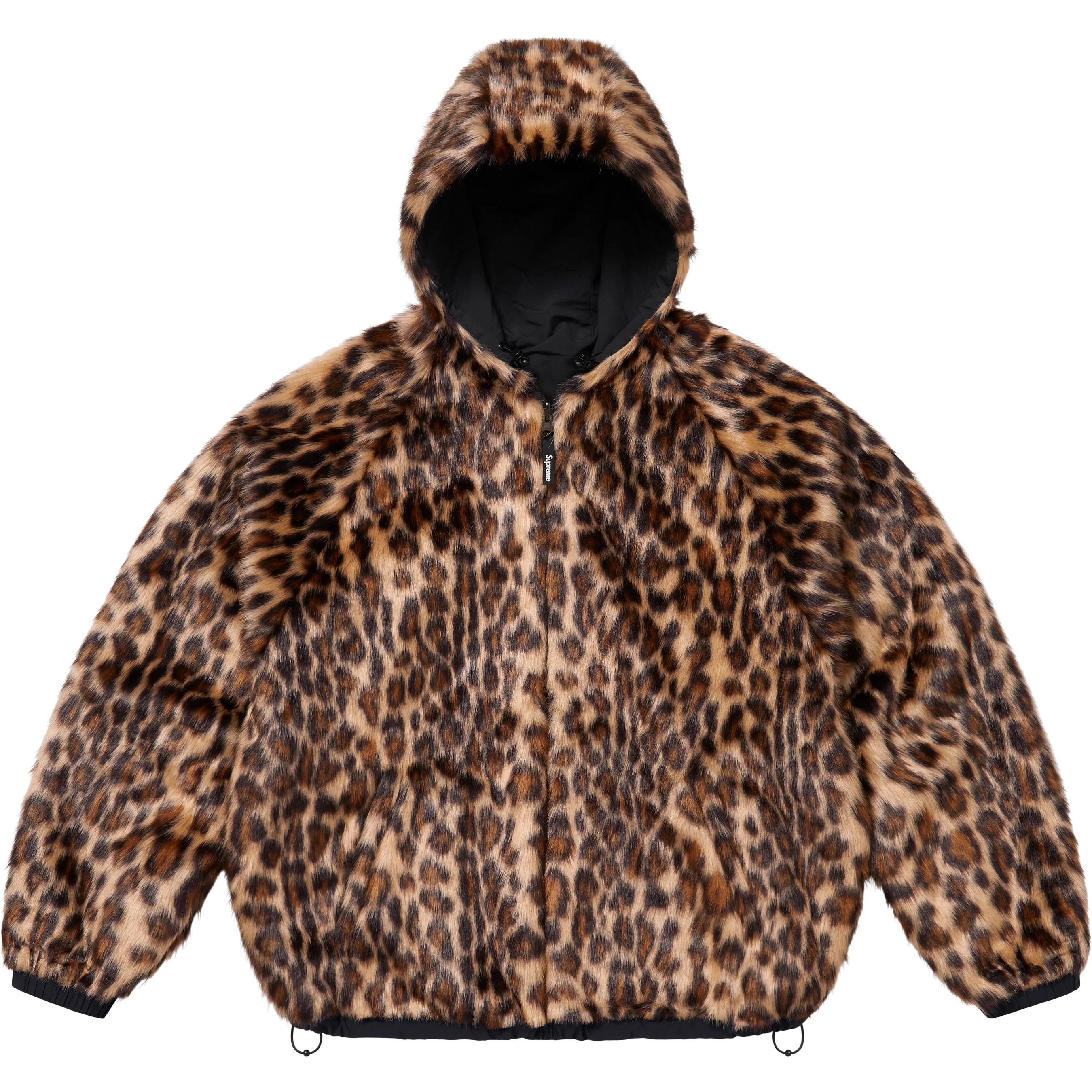 Faux Fur Reversible Hooded Track Jacket view 18